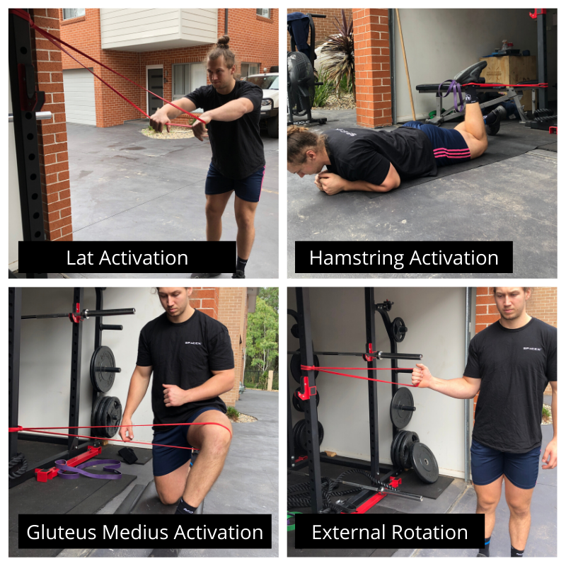 how to use the red resistance band for muscle activation