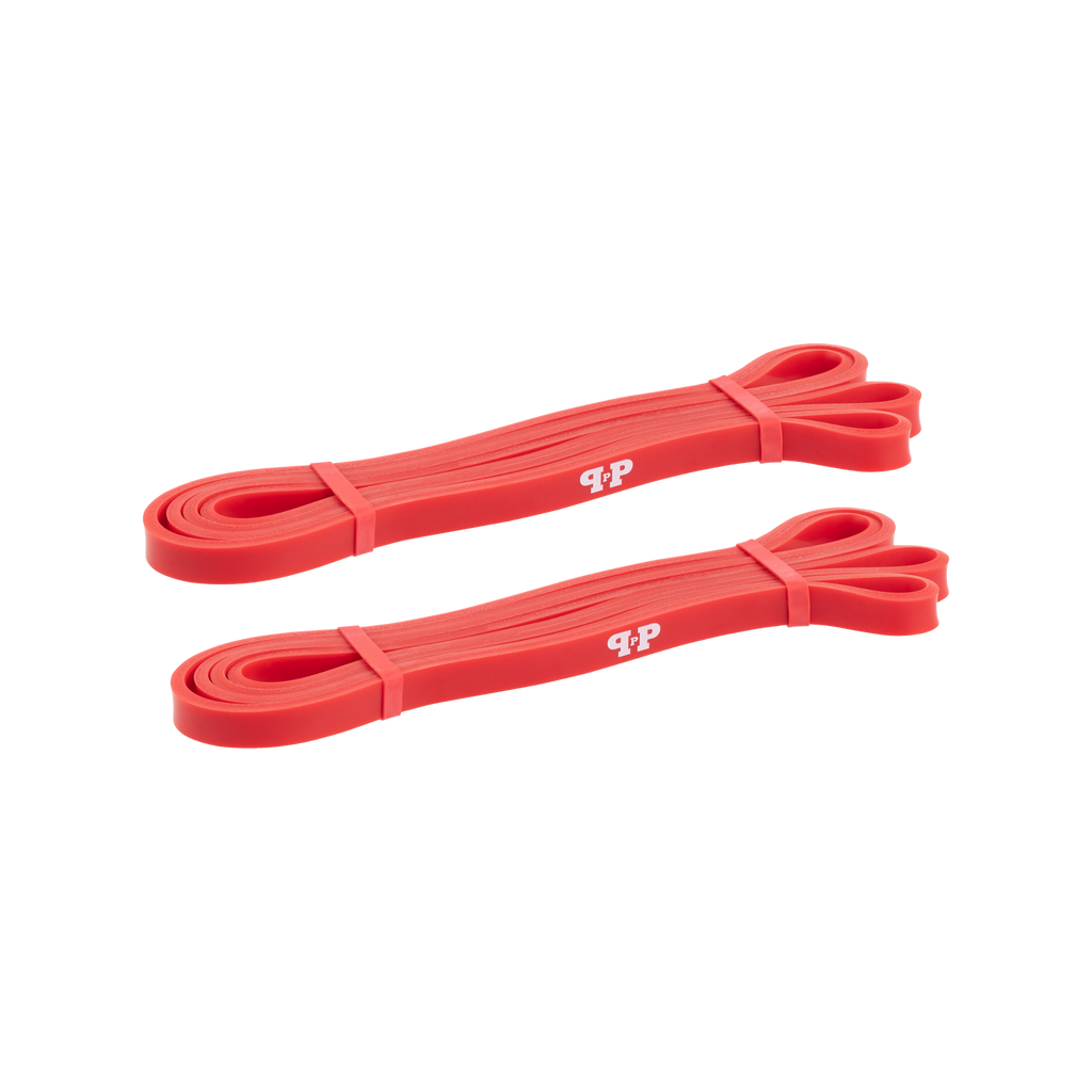 2 red resistance bands double pack